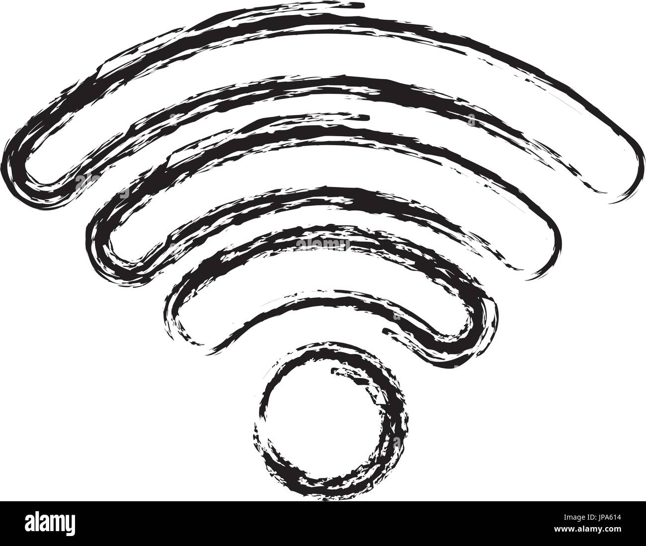 wifi signal icon over white background vector illustration Stock Vector ...