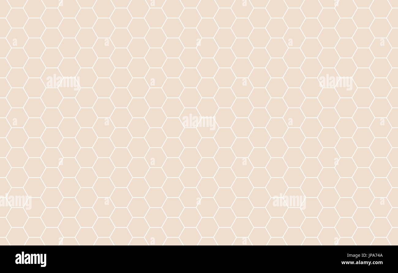 Vector Geometric background with Hexagons. Light orange geometric background. Stock Vector