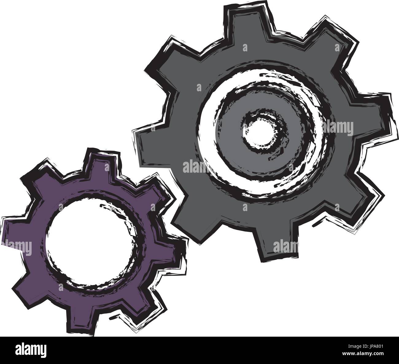 gear wheels icon Stock Vector Image & Art - Alamy