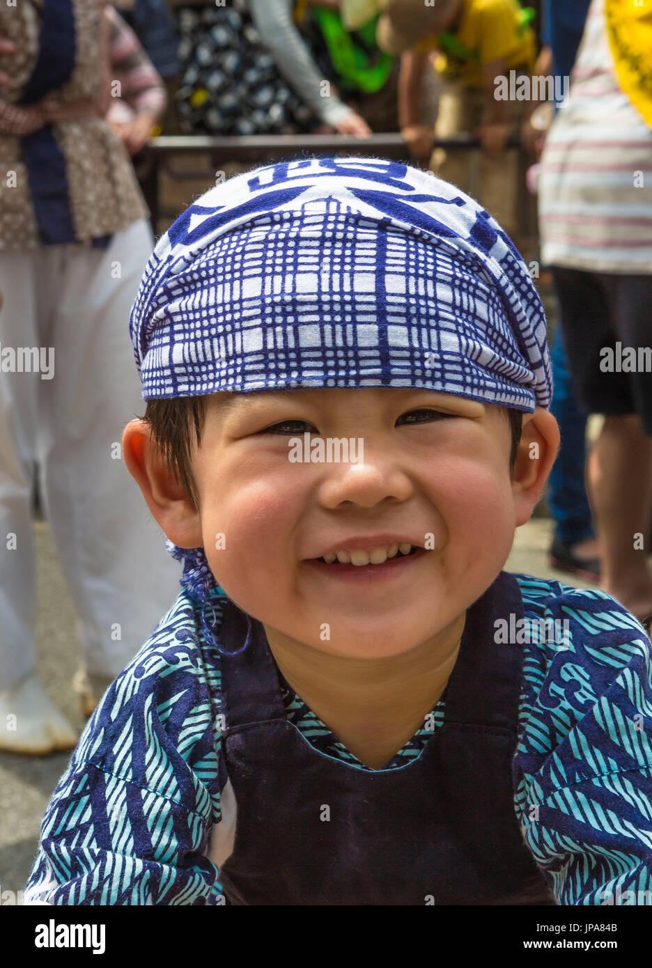 Japan, Tokyo City, Ueno District, Yushima Shrine, child Stock Photo