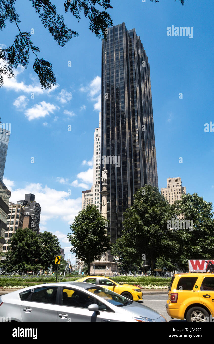 Trump International Hotel and Tower, Columbus Circle, NYC, USA Stock Photo