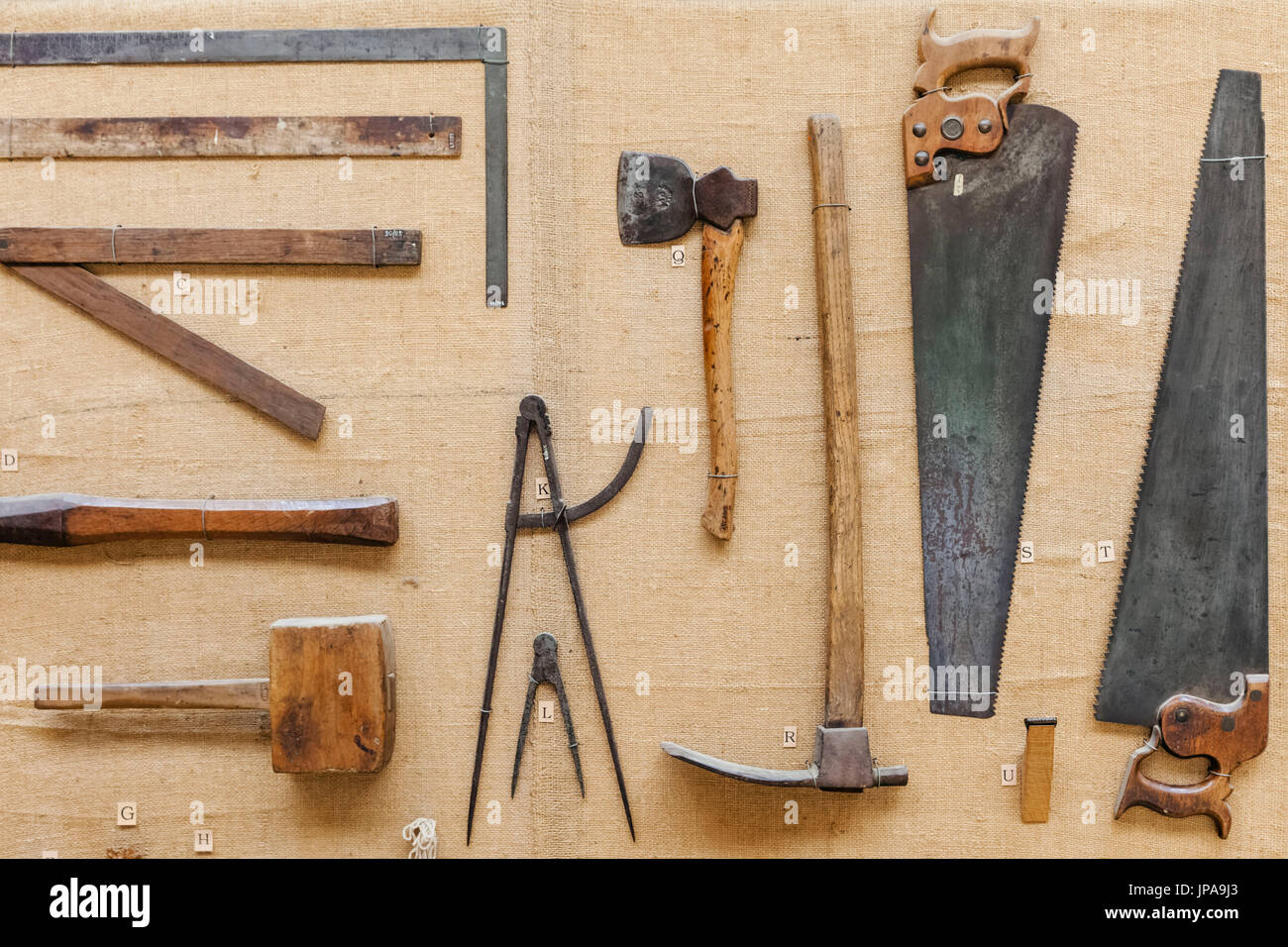 Carpentry Tools Museum High Resolution Stock Photography And Images Alamy