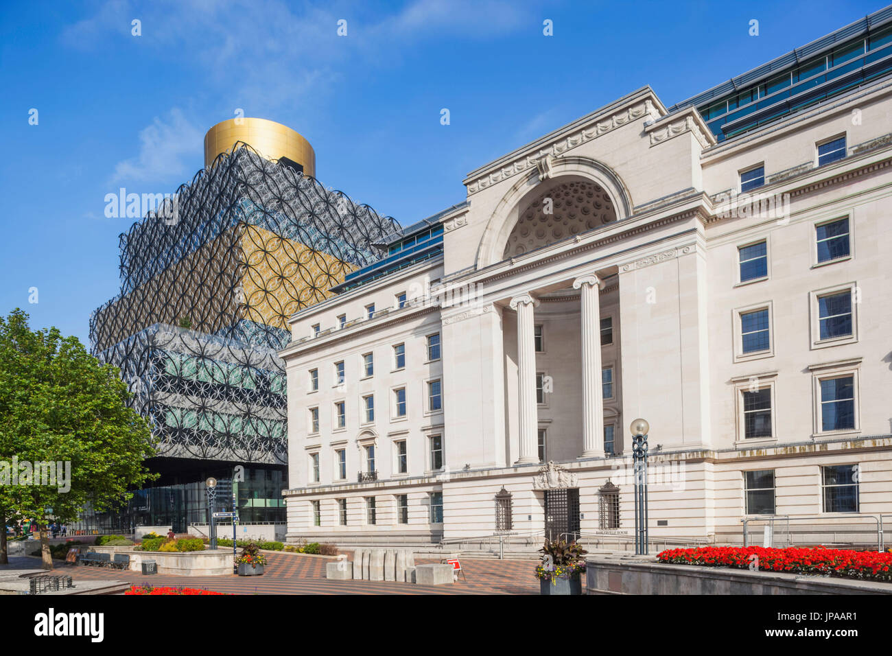 England, West Midlands, Birmingham, Centenary Square Stock Photo