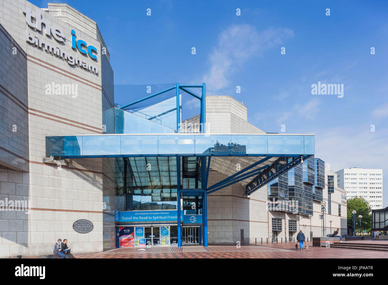 England, West Midlands, Birmingham, Centenary Square, The ICC (International Convention Centre) Building Stock Photo