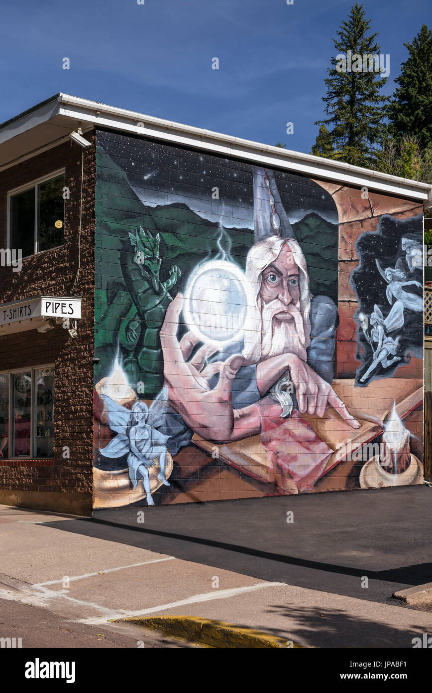 Marihuana Store Decoration, Manitou Springs, Colorado, USA Stock Photo