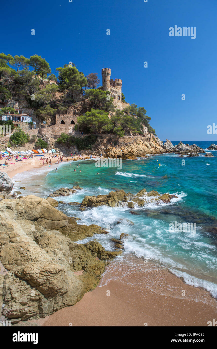 Spain, Catalonia, Costa Brava, Lloret de Mar City Stock Photo - Alamy