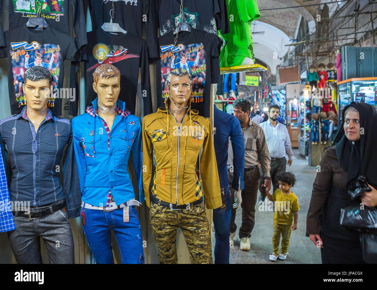 Iran, Esfahan City, Bazar Bozorg Stock Photo