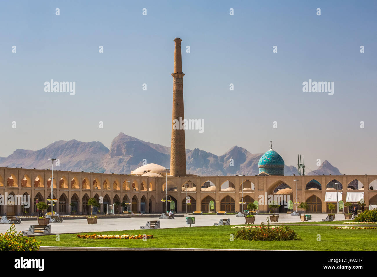 Iran, Esfahan City, Ali Masjid Mosque, Square Stock Photo