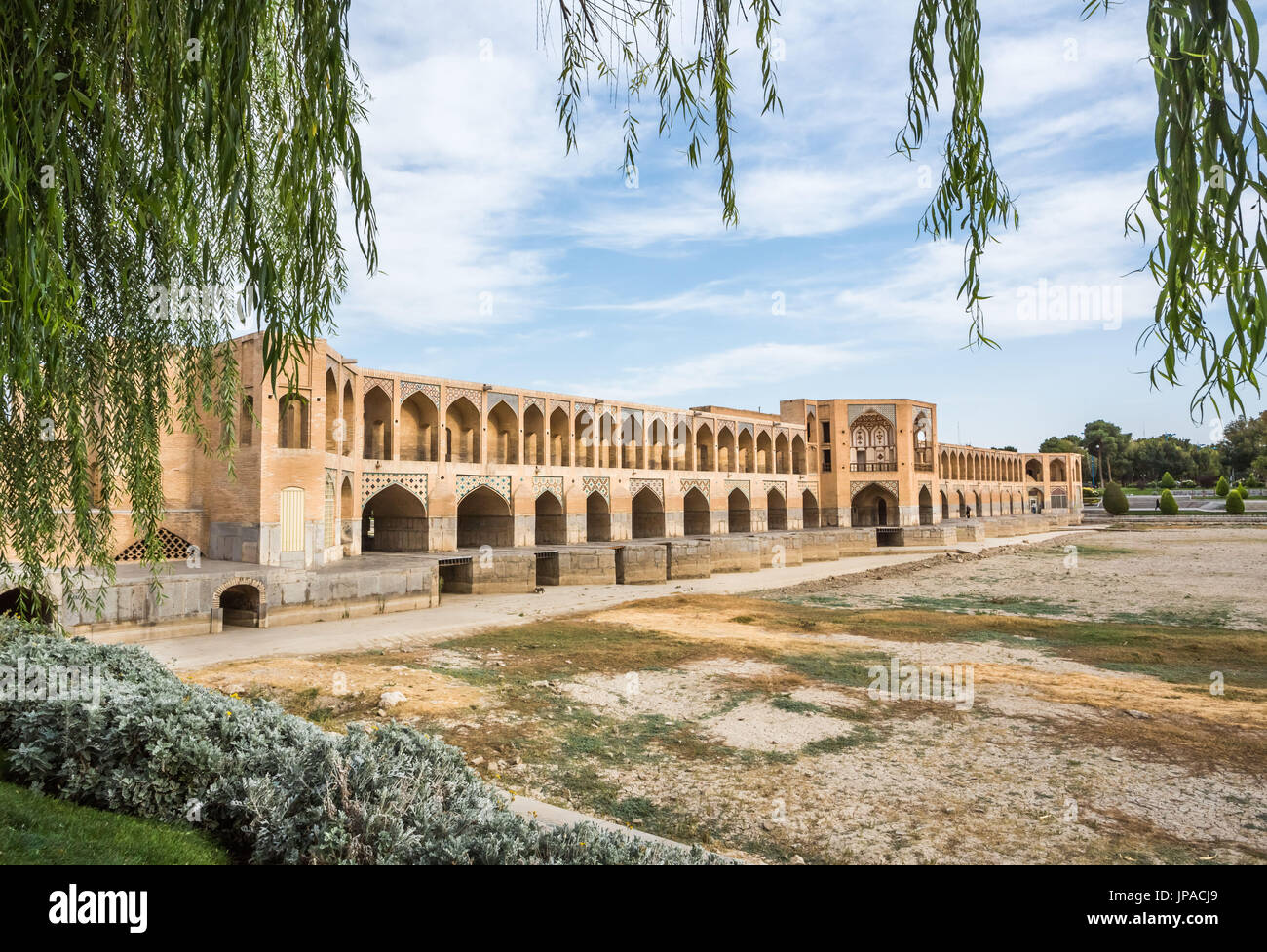 Iran, Esfahan City, Si-o-Sej Bridge, UNESCO World Heritage Stock Photo