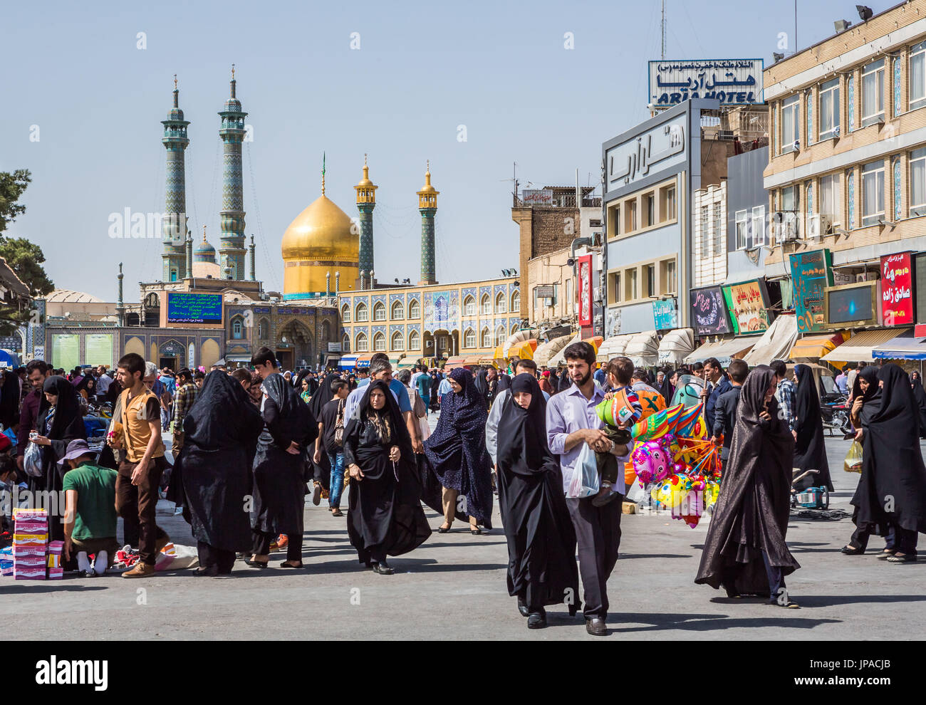 Iran, Qom City, Hazrate Masumeh (Holy Shrine Stock Photo Alamy
