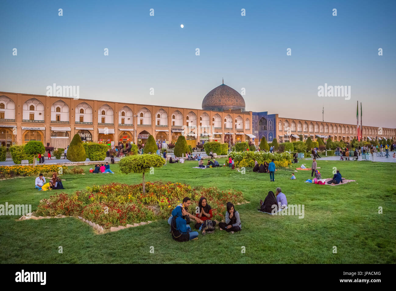 Iran, Esfahan City, Naqsh-e Jahan Square, Sheikh Lotfollah Dome Stock Photo