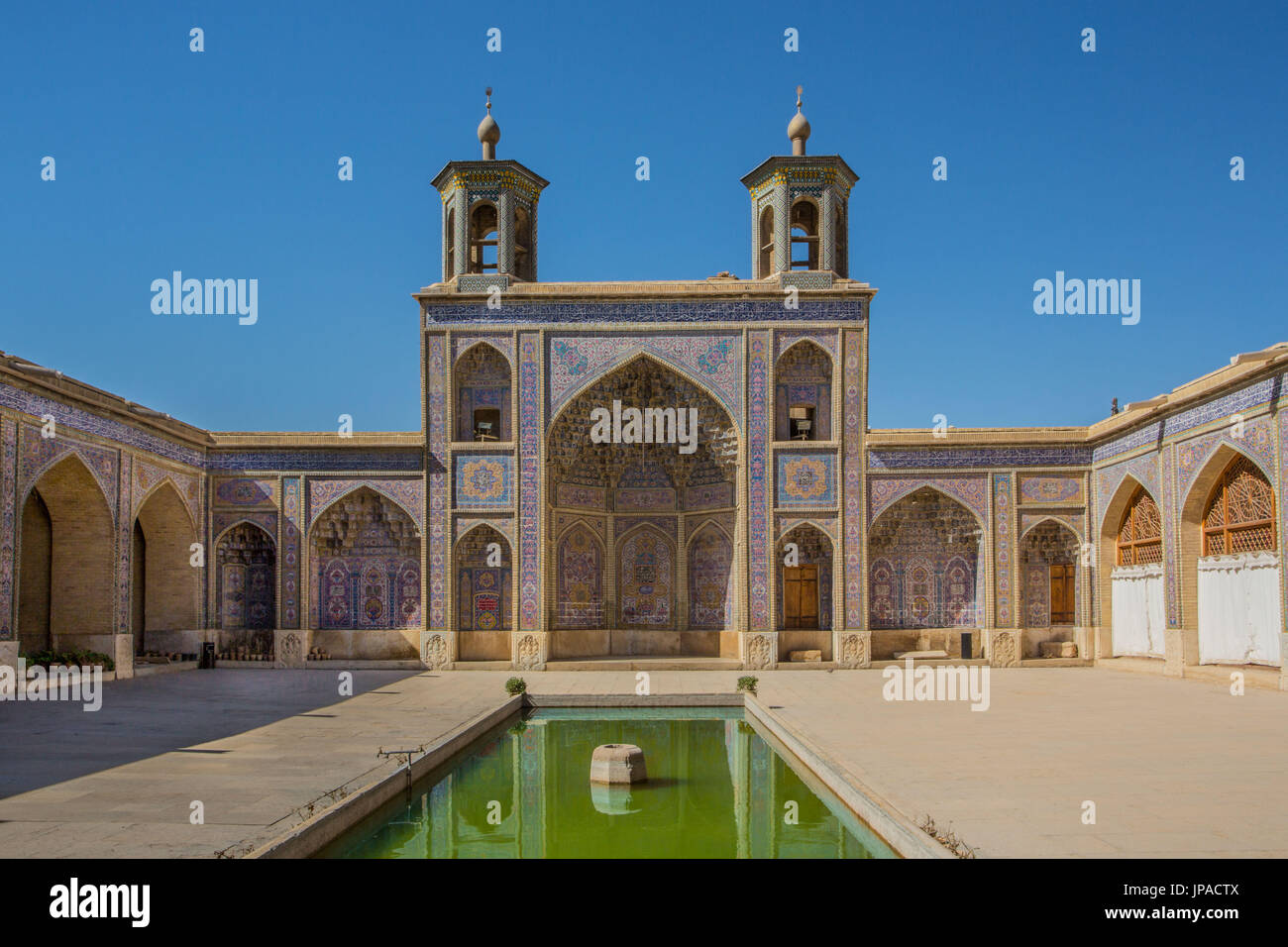 Iran, Shiraz City, Mmasjed-e, Nasir al-Molk Mosque Stock Photo