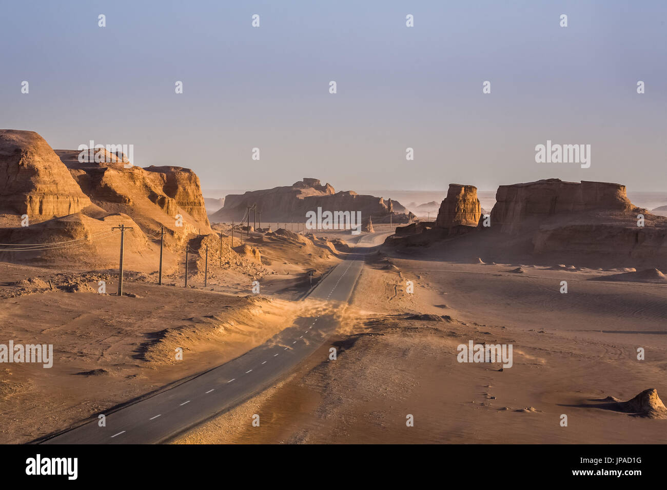 Iran, Near Kerman City, Kalout region. Stock Photo