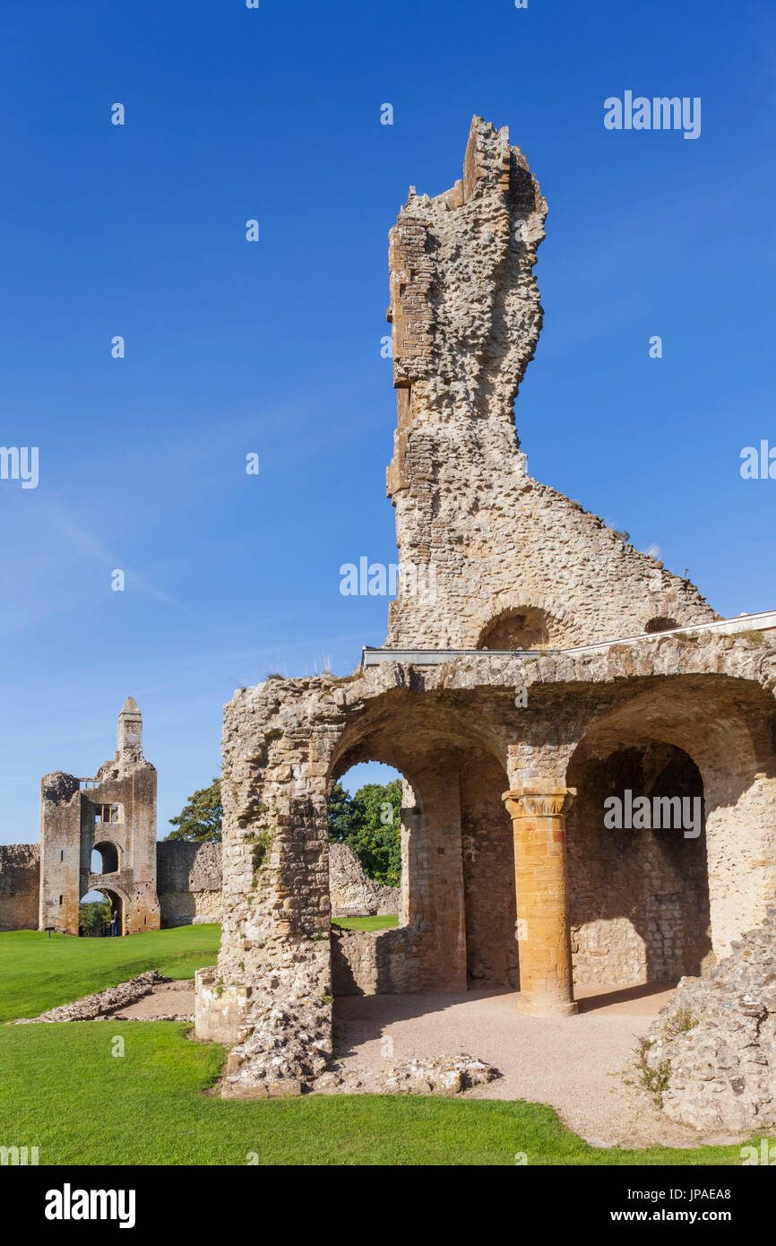 England, Dorset, Sherborne, Old Sherborne Castle Stock Photo