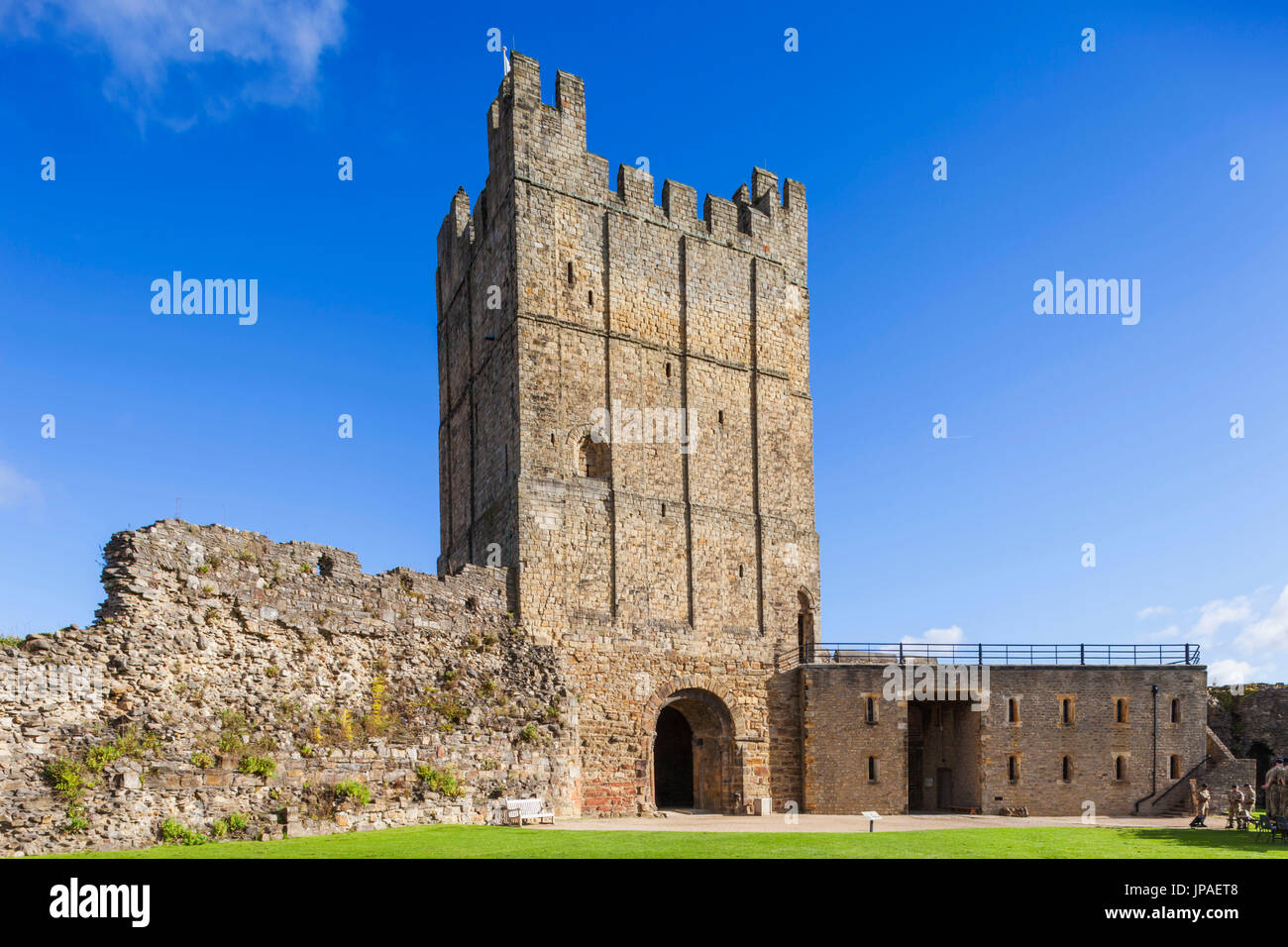 England, North Yorkshire, Richmond, Richmond Castle Stock Photo