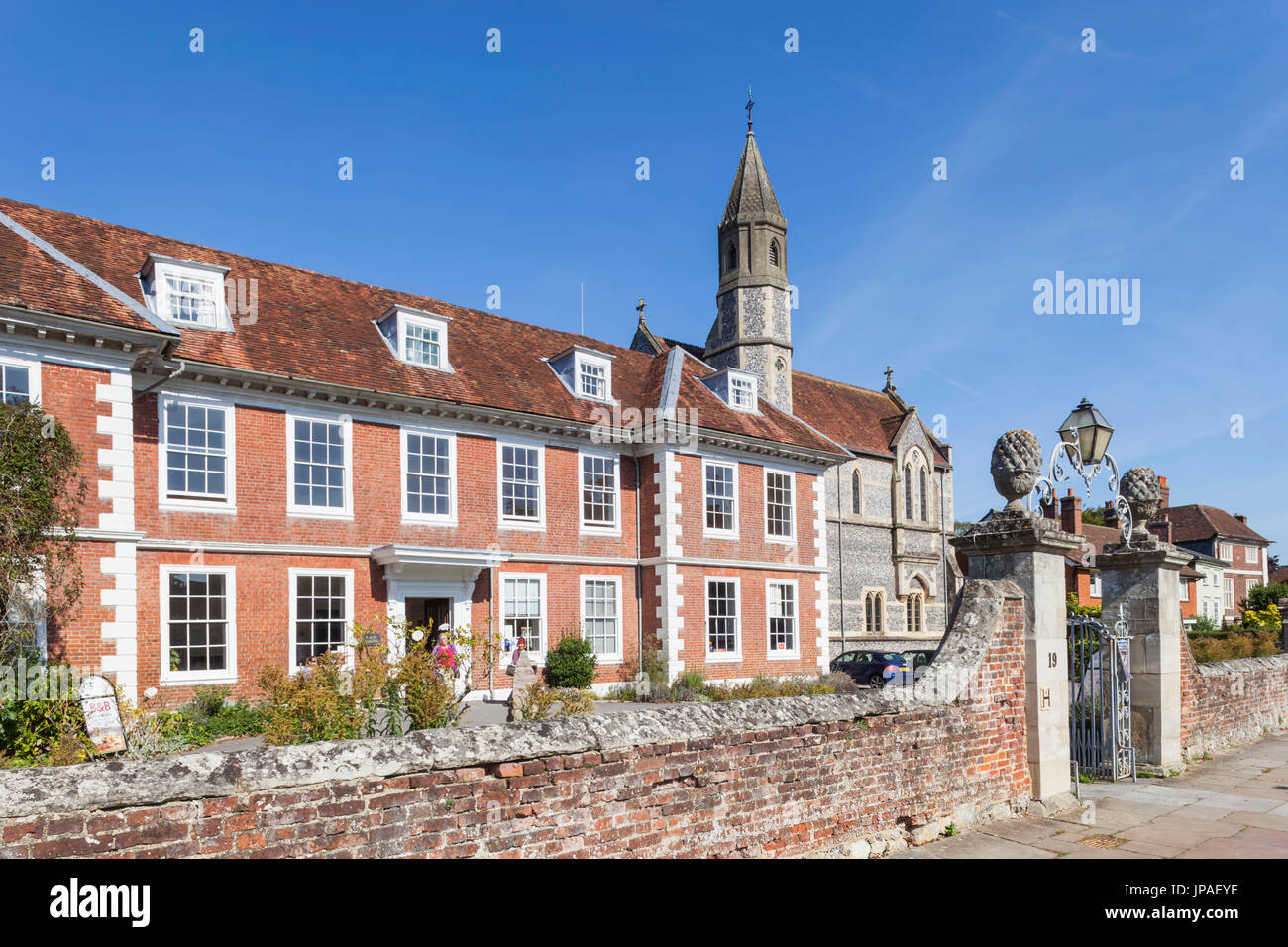 England, Wiltshire, Salisbury, Cathedral Close, Sarum College Stock Photo