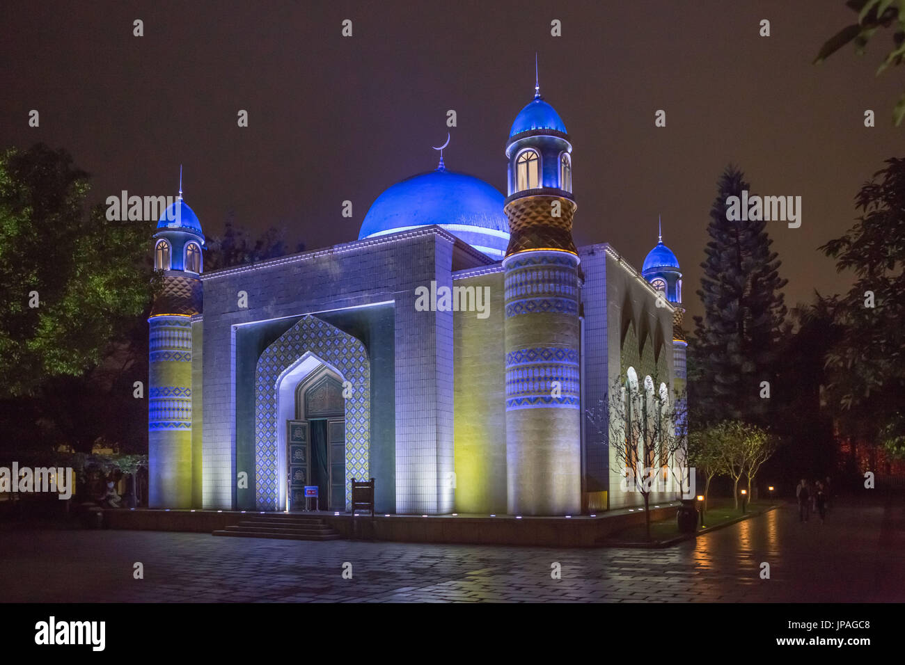 China, Guandong Province, Shenzen City, Splendid China Park, Silkroad Mosque, Turpan Stock Photo