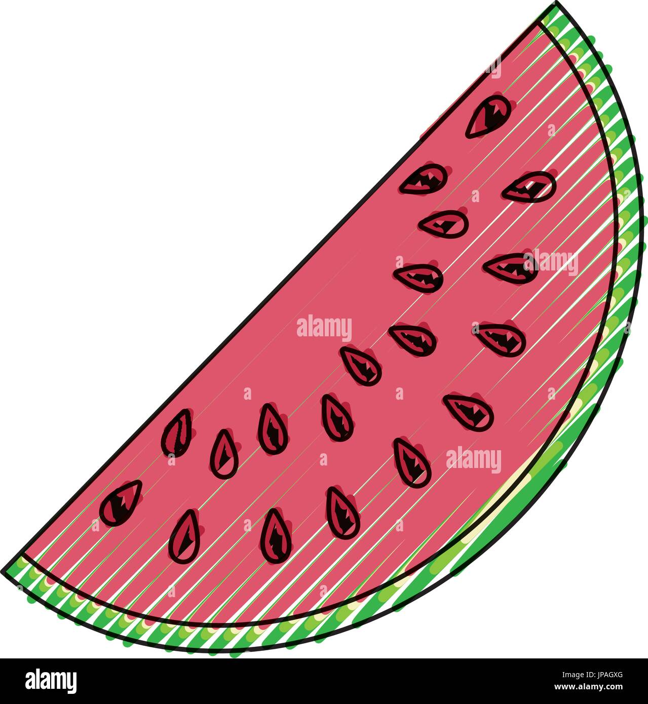 Sliced watermelon fruit Stock Vector Image & Art - Alamy