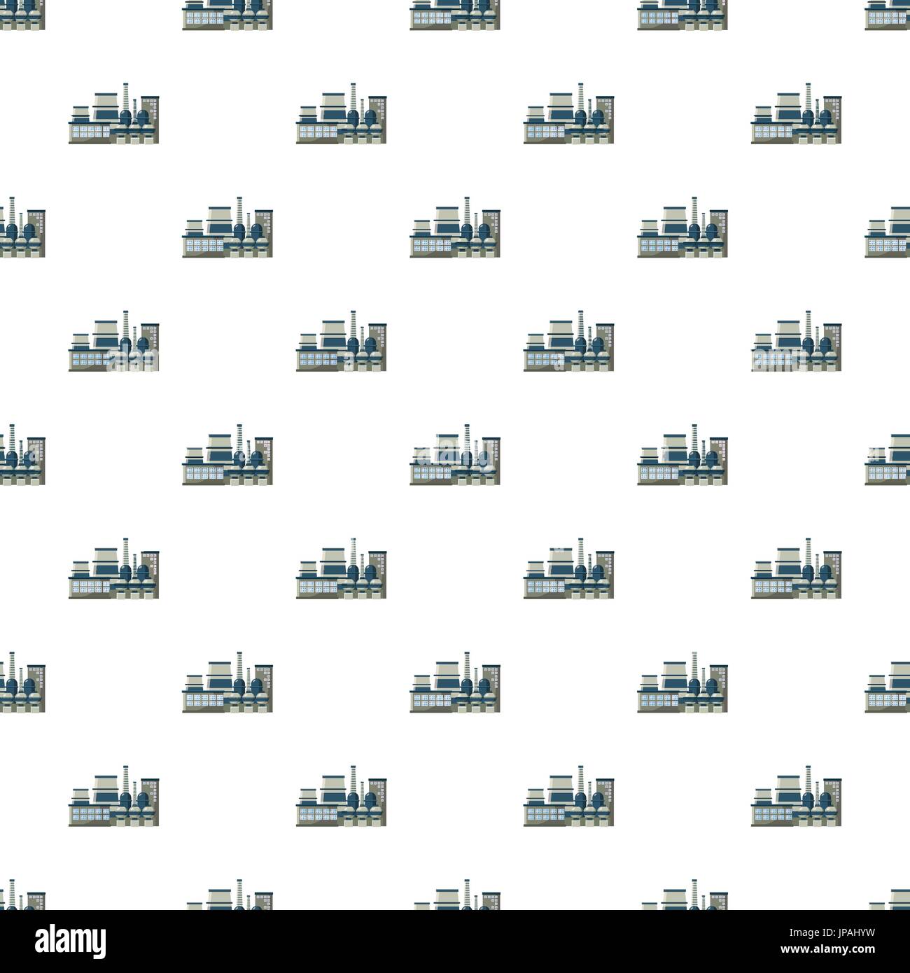 Large production plant pattern Stock Vector
