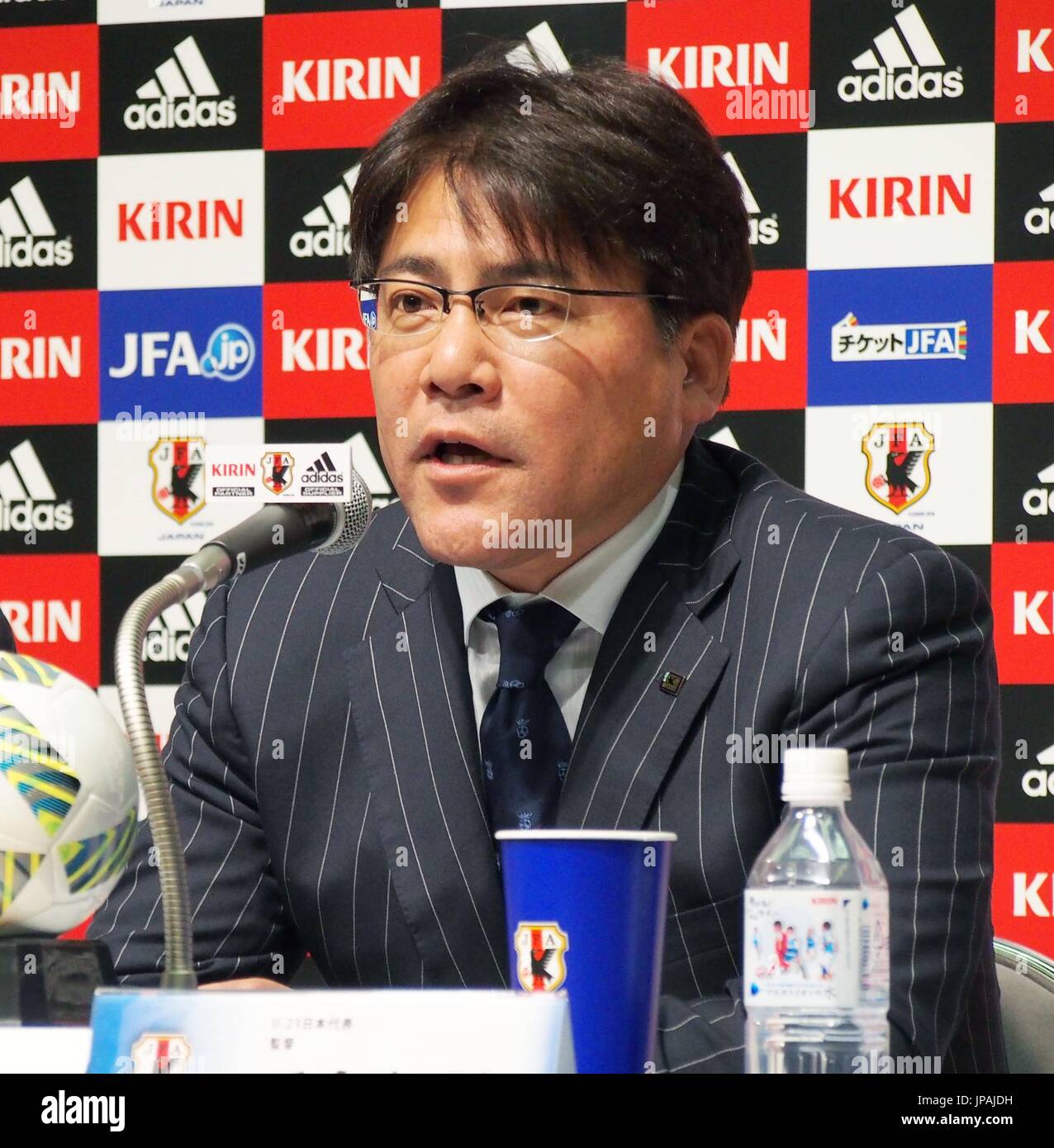 Makoto Teguramori, Japan's under-23 national soccer team coach 