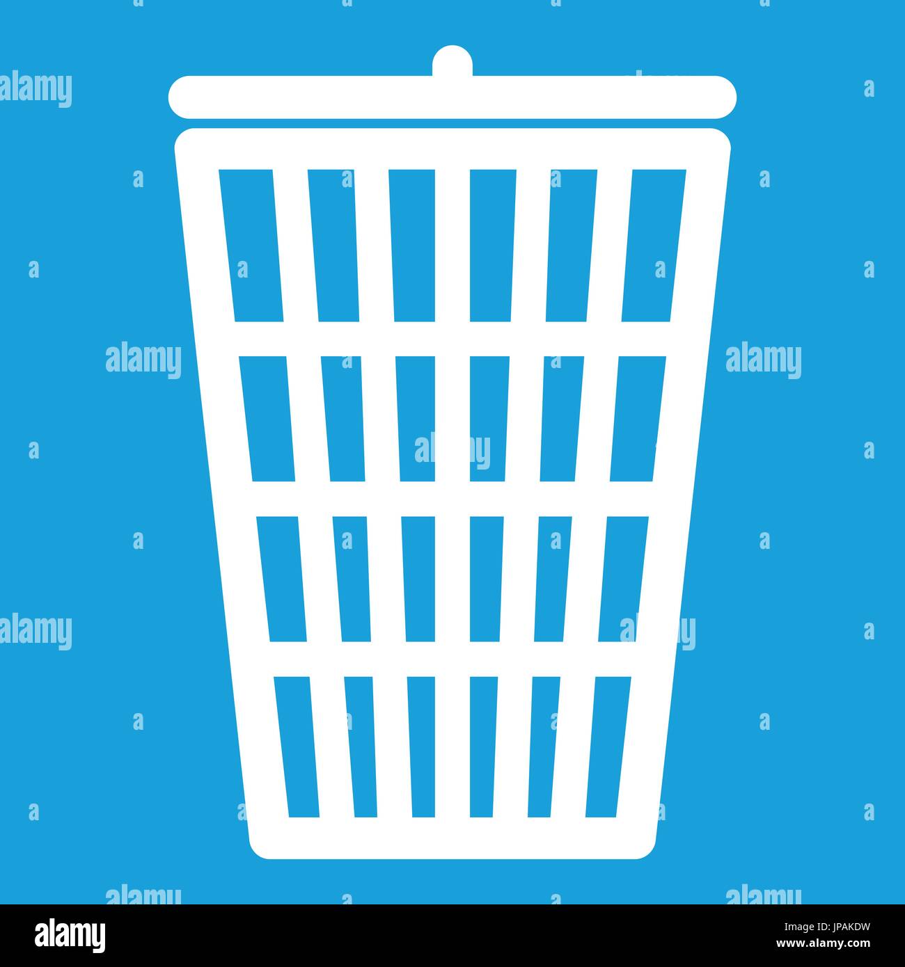 Trash can icon white Stock Vector Image & Art - Alamy
