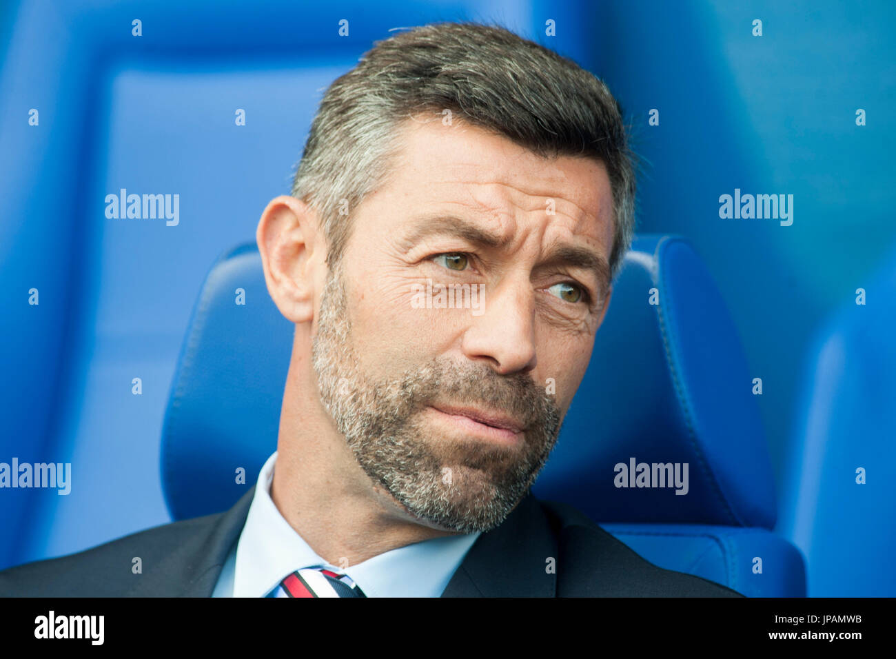 Rangers FC manager Pedro Caixinha in the dugout Picture Dean Atkins