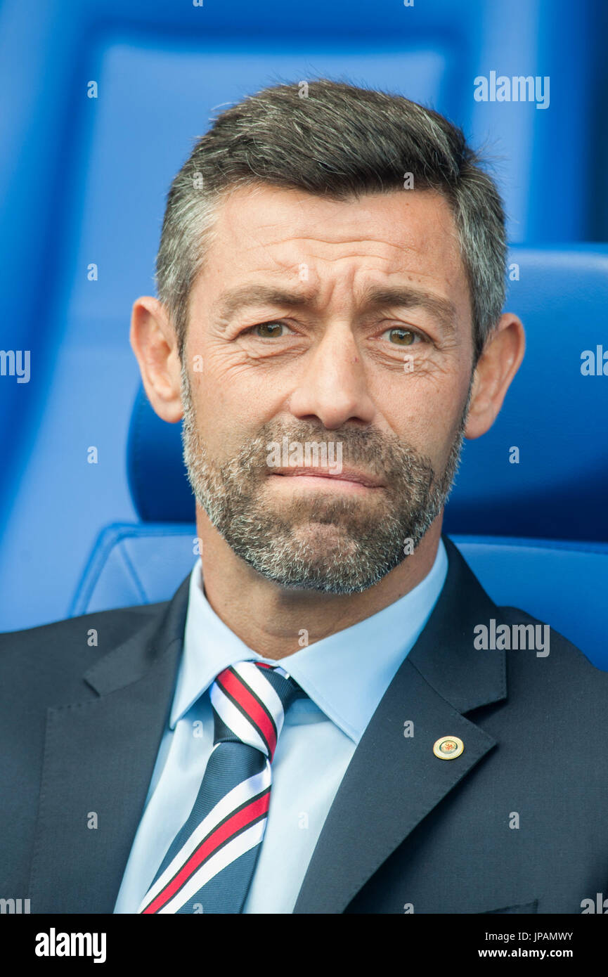 Rangers FC manager Pedro Caixinha in the dugout Picture Dean Atkins