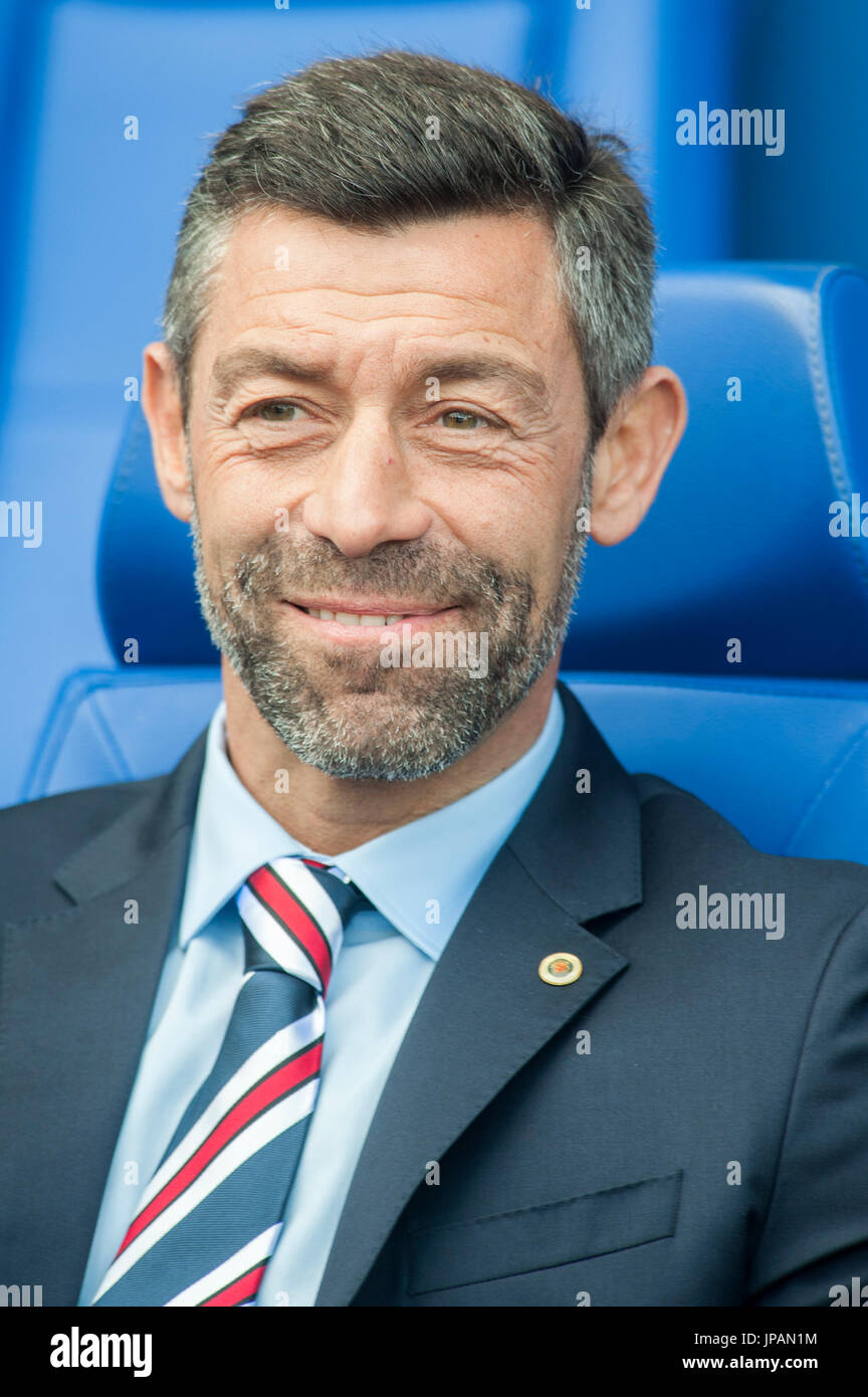 Rangers FC manager Pedro Caixinha in the dugout Picture Dean Atkins