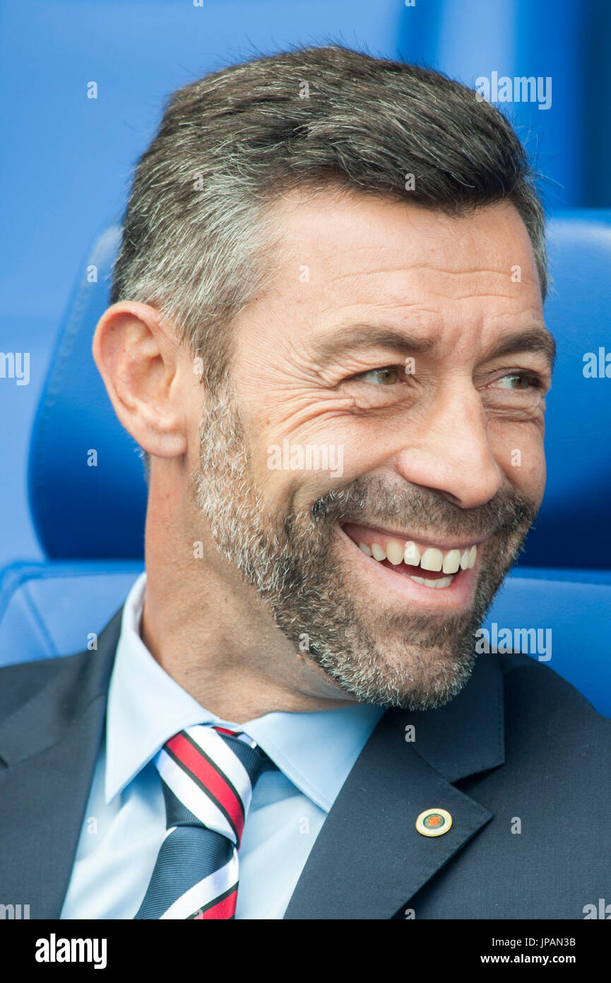 Rangers FC manager Pedro Caixinha in the dugout Picture Dean Atkins