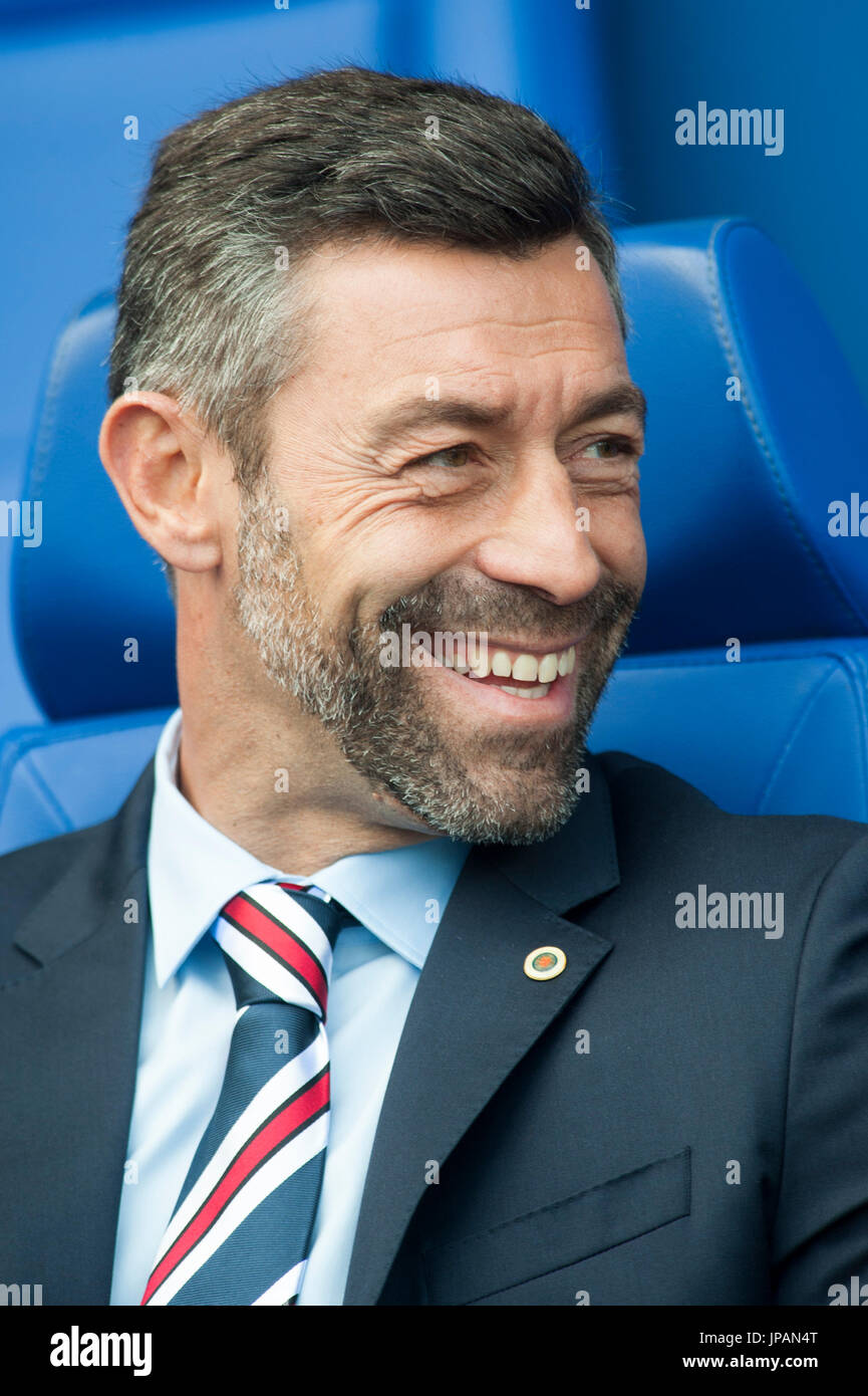 Rangers FC manager Pedro Caixinha in the dugout Picture Dean Atkins
