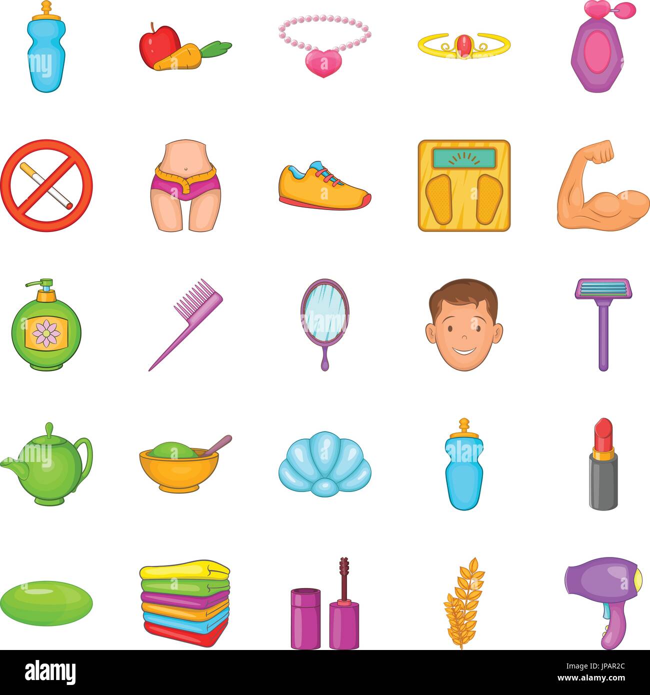 Goodliness icons set, cartoon style Stock Vector Image & Art - Alamy