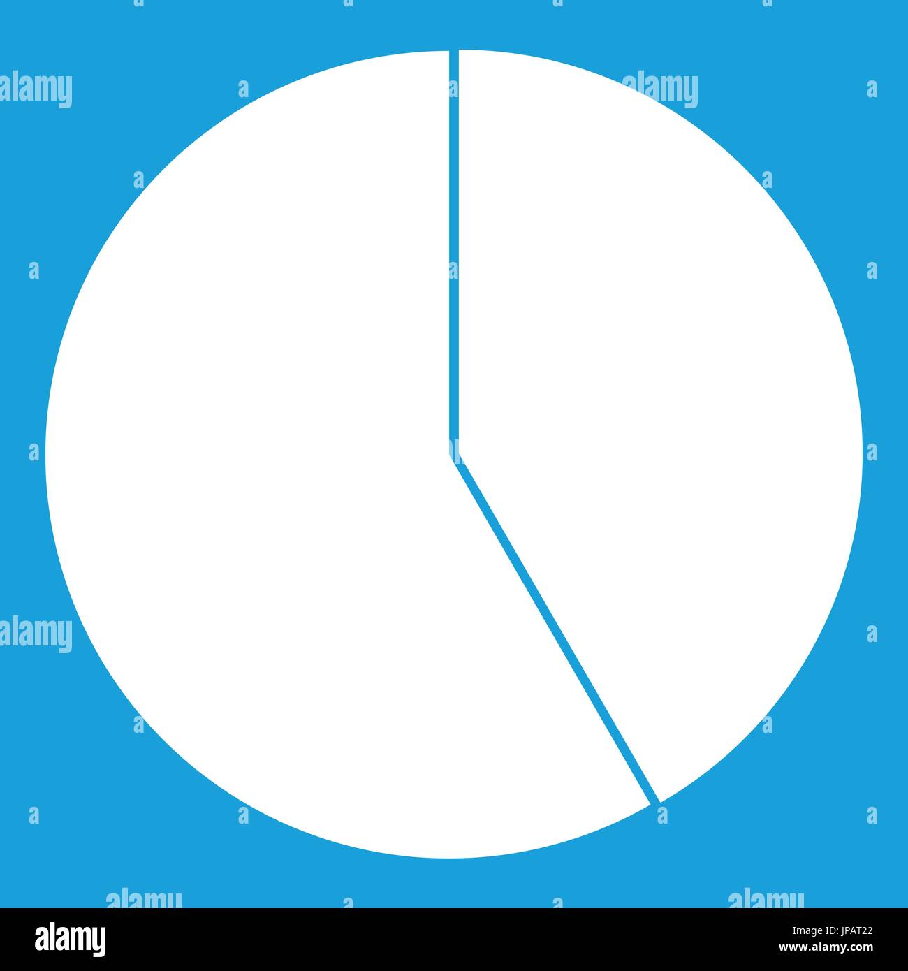 Abstract pie chart for business icon white Stock Vector Image & Art - Alamy