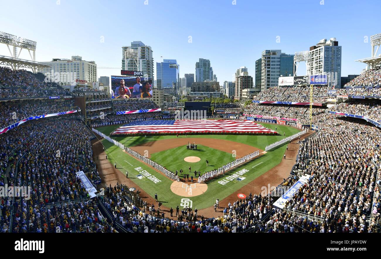 Photo shows Petco Park in San Diego, California, where the annual MLB