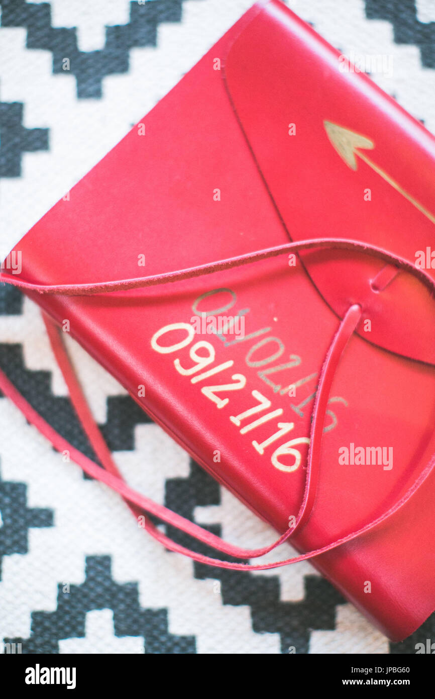 Indian handbag, close up Stock Photo