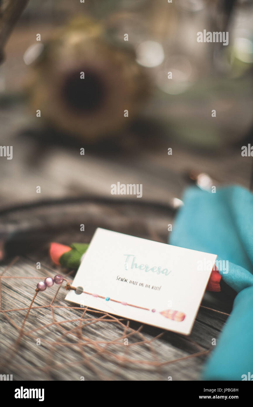 Place Card At Indian Wedding Stock Photos Place Card At Indian