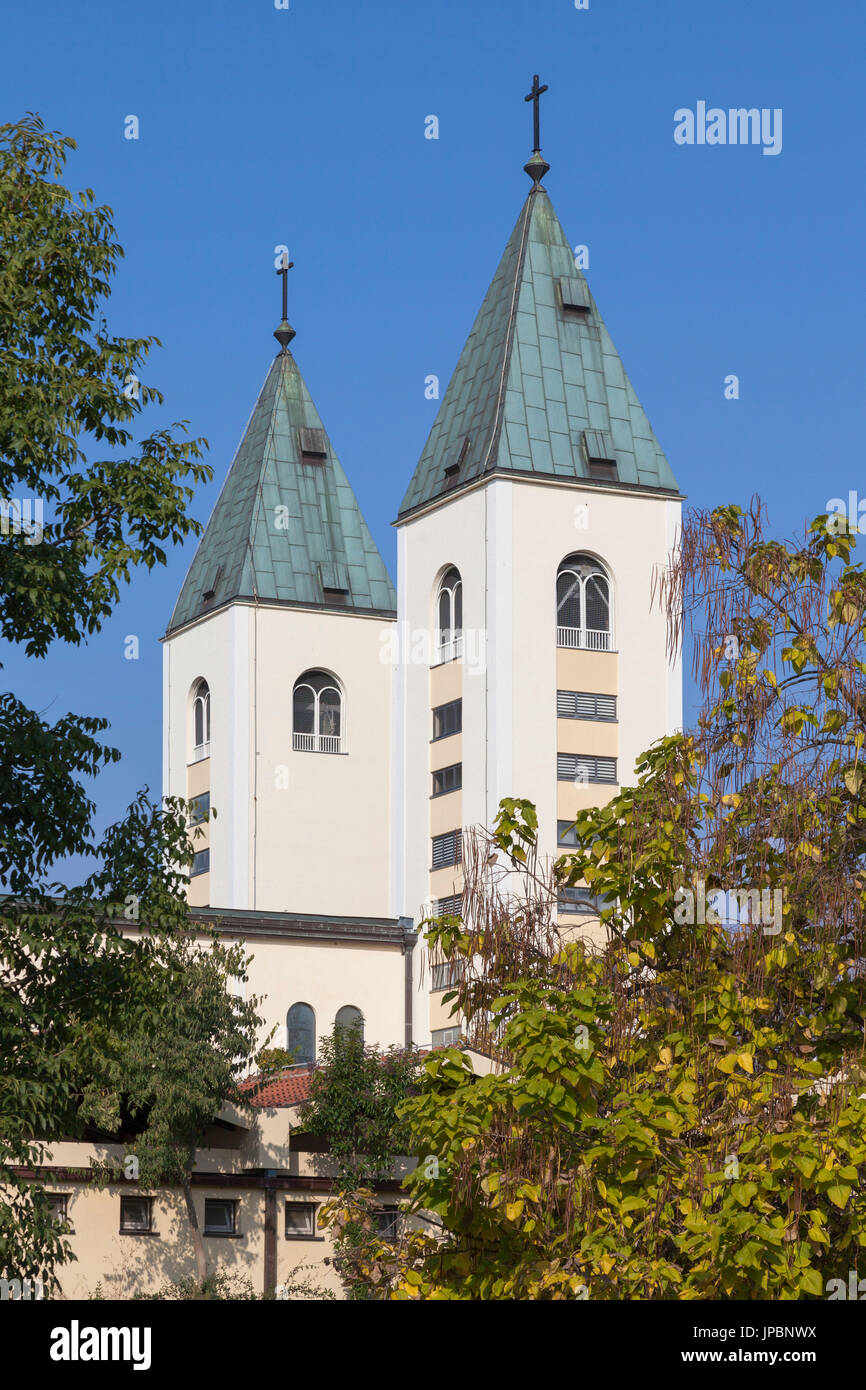 Europe, Balkans, Bosnia and Herzegovina,  Saint James Parish Church in Medjugorje Stock Photo