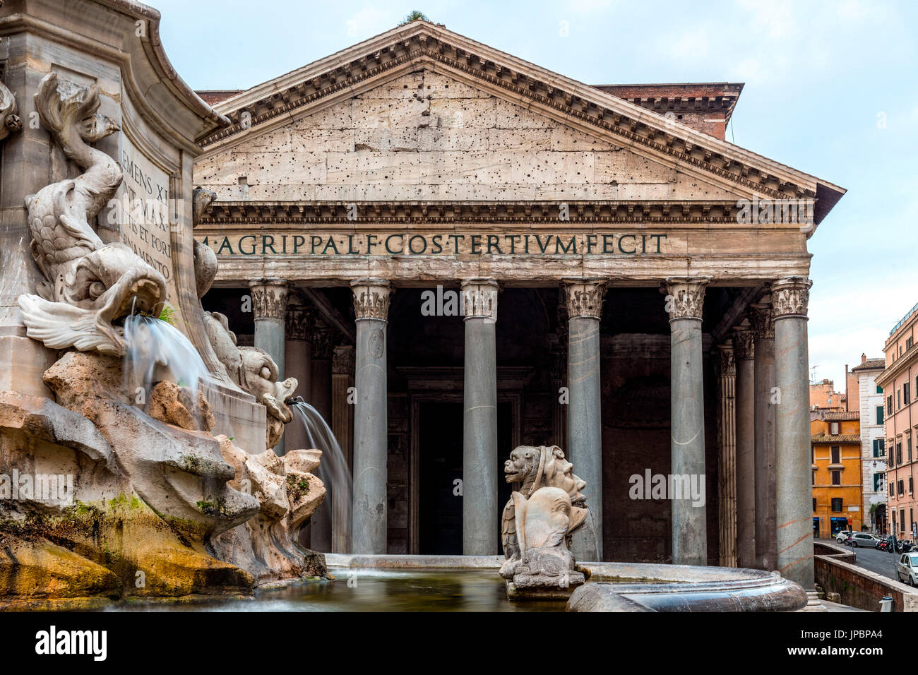 Europe, Italy, Lazio, Rome. Pantheon and its square Stock Photo