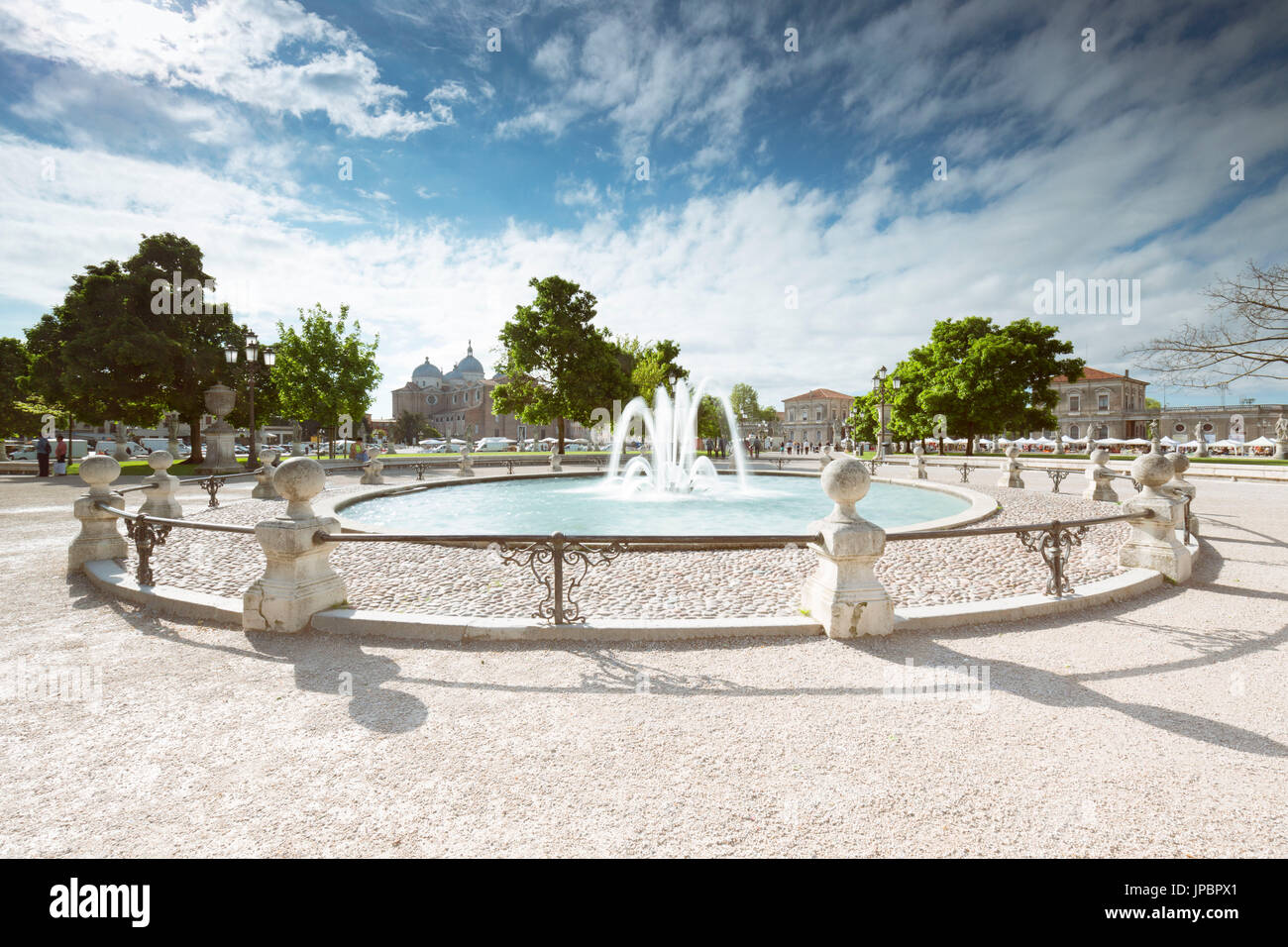 a view of Prato della Valle, one of the largest square in Europe, Padua