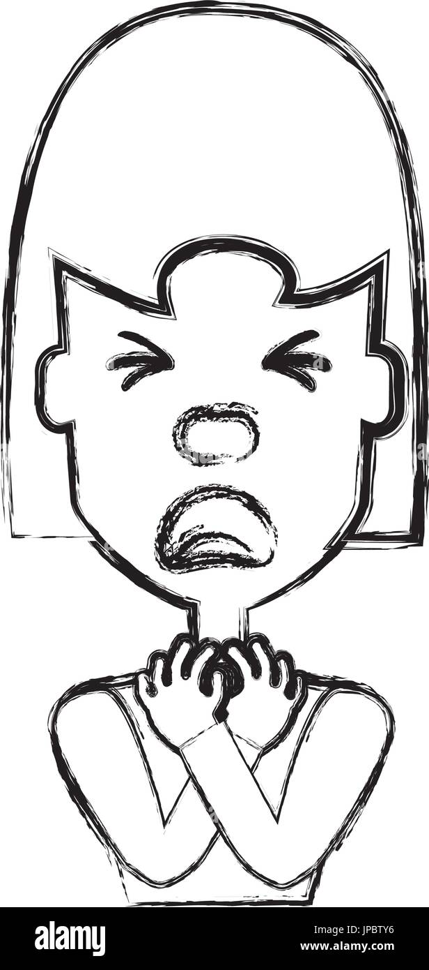 Woman with heart attack face Stock Vector Image & Art Alamy