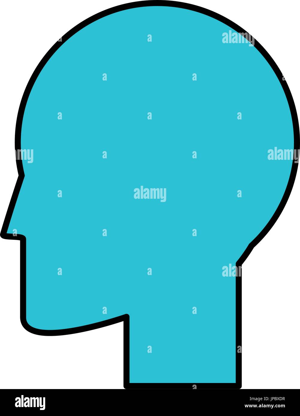 Human head silhouette Stock Vector Image & Art - Alamy