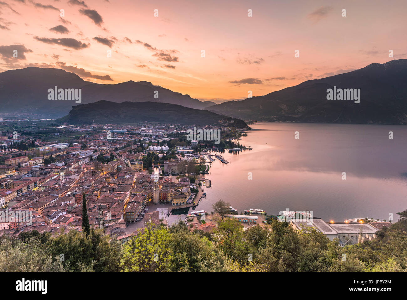 Riva del Garda, Lake Garda, Trento province, Trentino Alto Adige, Italy Stock Photo