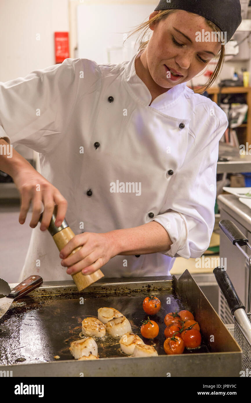 Dishes of typical norwegian cuisine Norway Europe Stock Photo