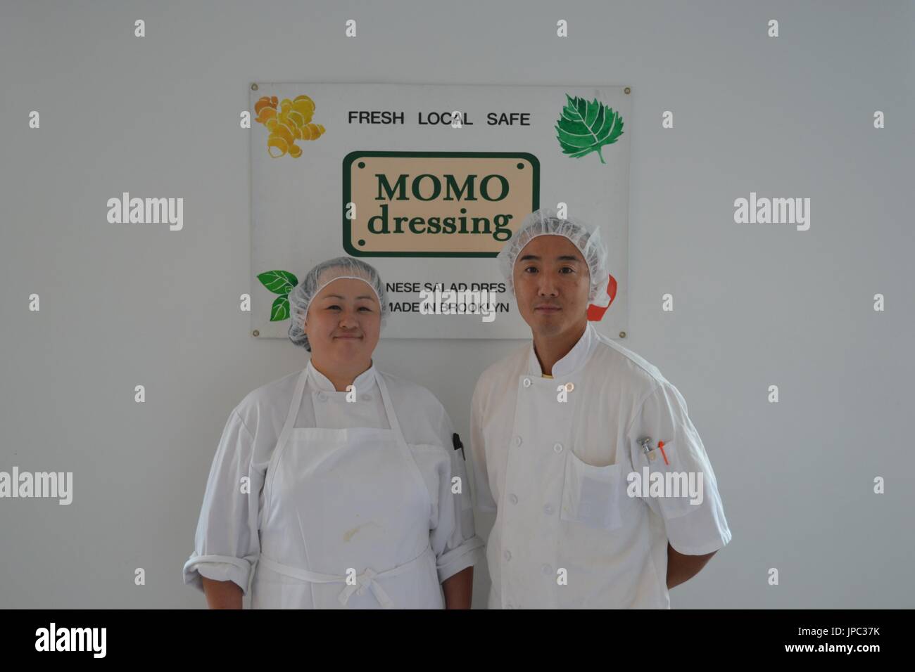MOMO Dressing founders Masaki and Yukimi Momose, whose company produces