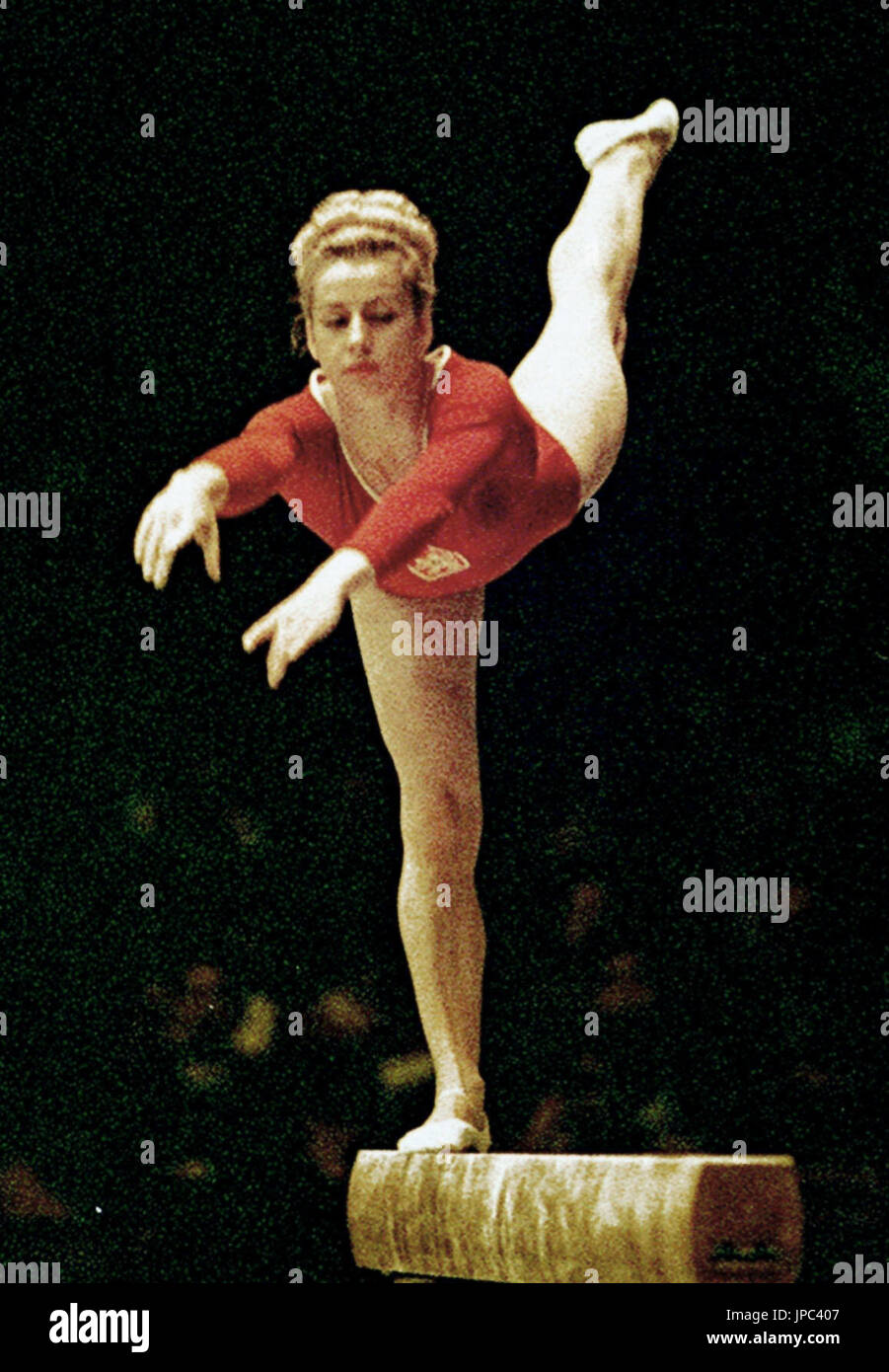 File photo taken in October 1964 shows Czech gymnast Vera Caslavska