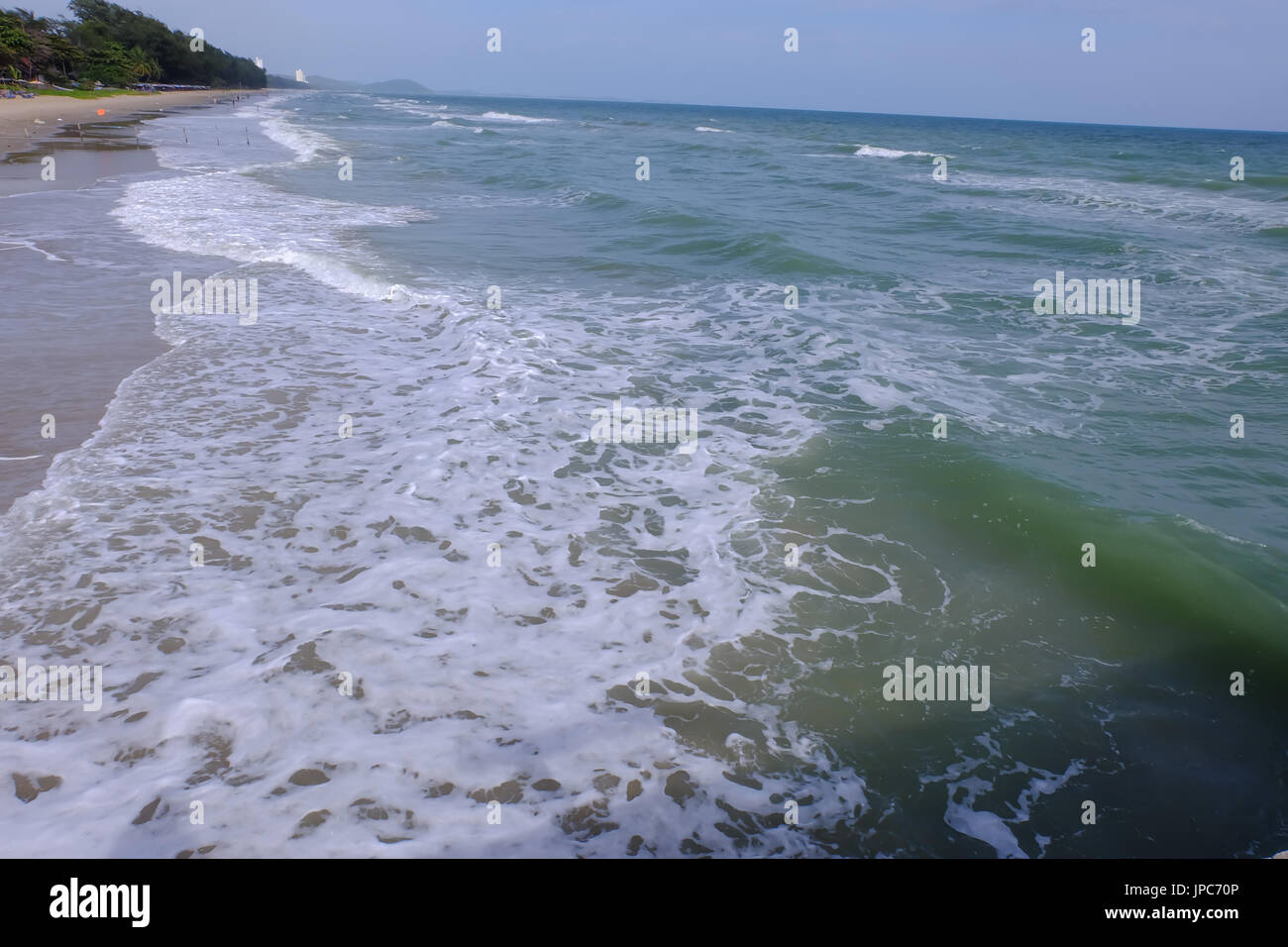 Beautiful beaches and the dangers of Rip Currents, Afternoon view at ...