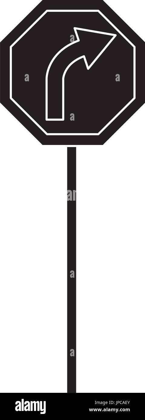 road traffic signal with arrow caution Stock Vector Image & Art - Alamy