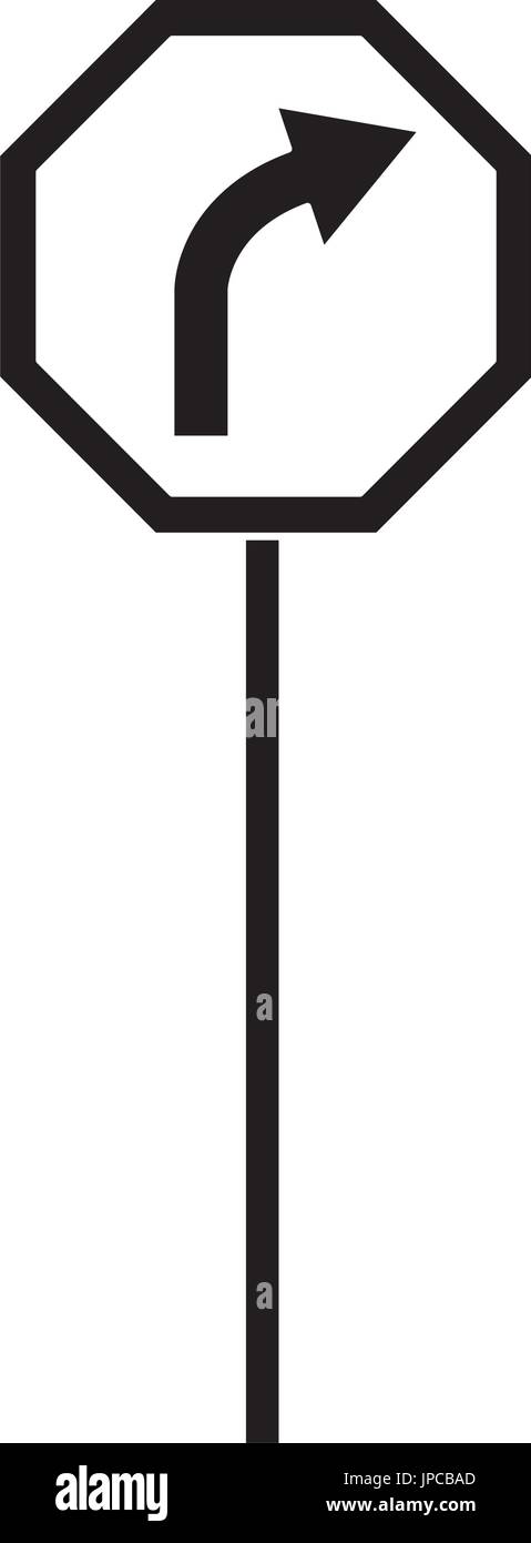 road traffic signal with arrow caution Stock Vector Image & Art - Alamy