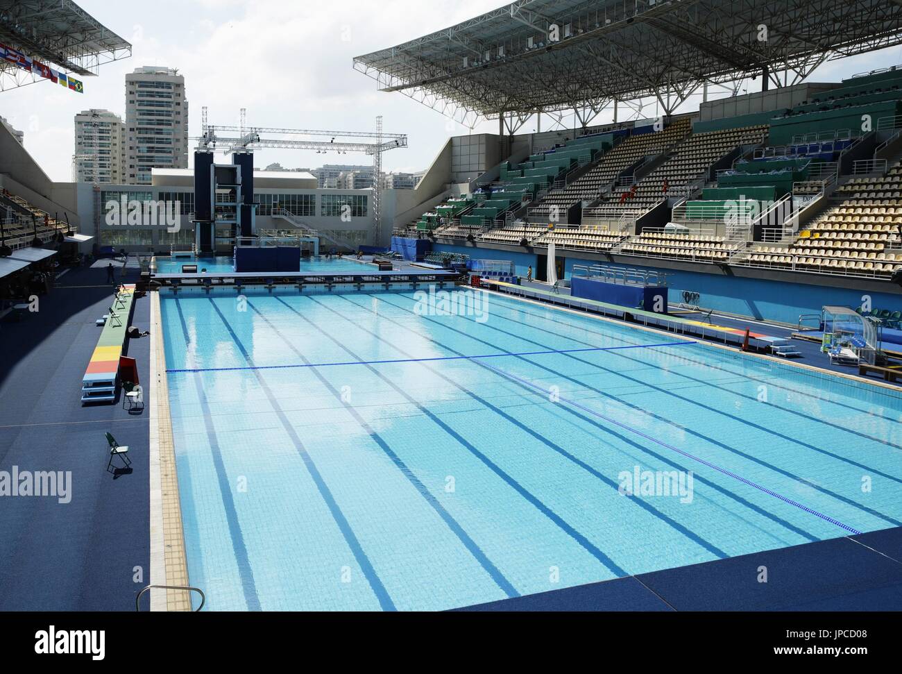 Photo taken July 31, 2016, shows the crystal blue water of the swimming