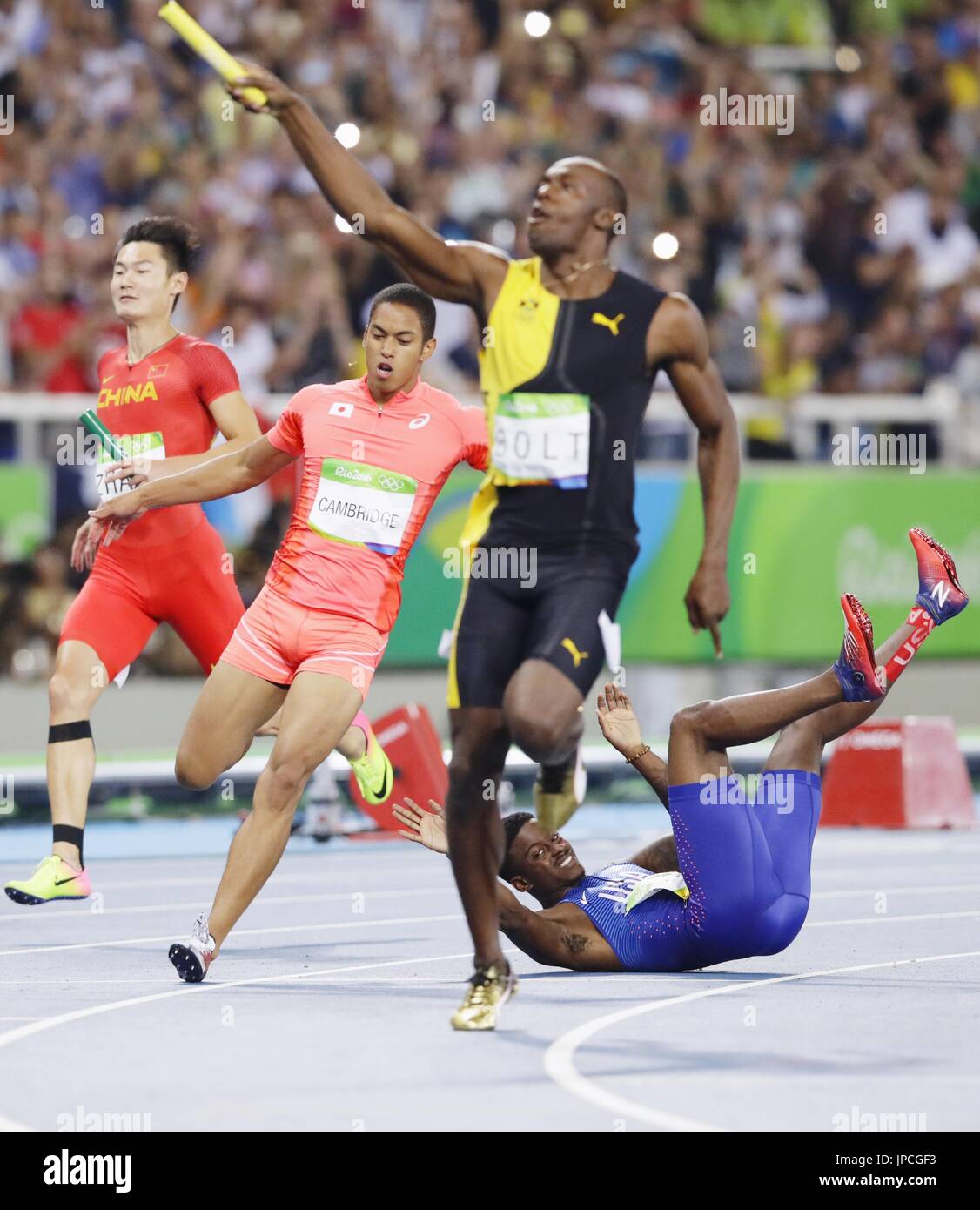 4x100 olympic relay rio High Resolution Stock Photography and Images ...