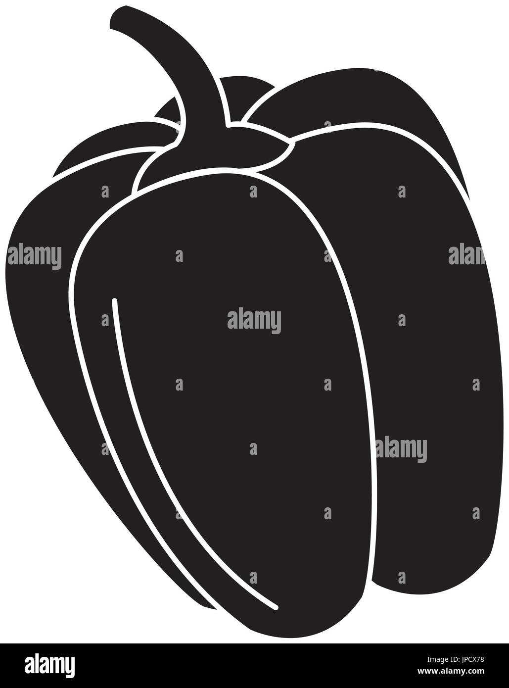 pepper fresh isolated icon vector illustration design Stock Vector ...